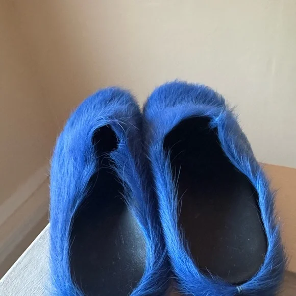 Marni Blue Furry Women's slides - Picture 4 of 5